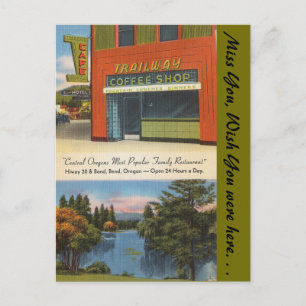 Oregon, Trailway Coffee Shop, Bend Postkarte