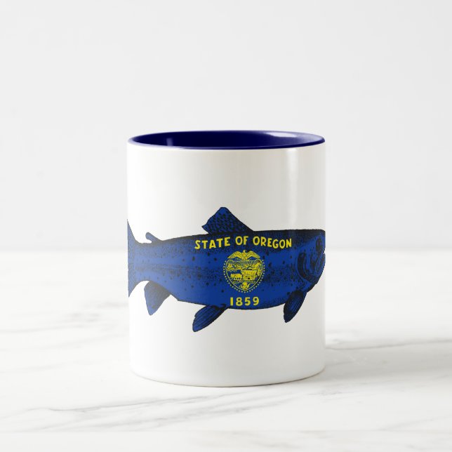 Oregon Trout Zweifarbige Tasse (Mittel)