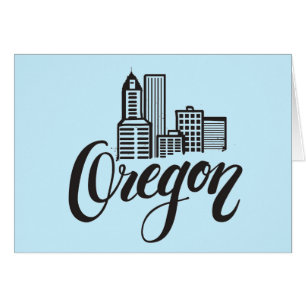 Oregon-Typografie-Entwurf