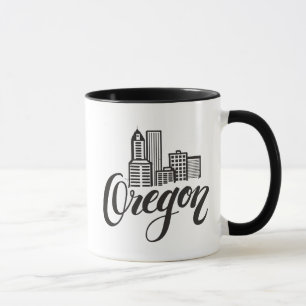 Oregon-Typografie-Entwurf Tasse