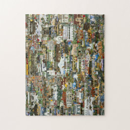 Oregon- u. Washington-Collage Puzzle
