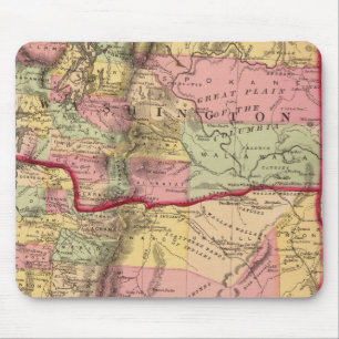 Oregon und das Territorium Washington Mousepad