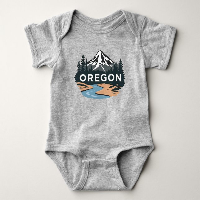 Oregon USA Baby Strampler (Vorderseite)