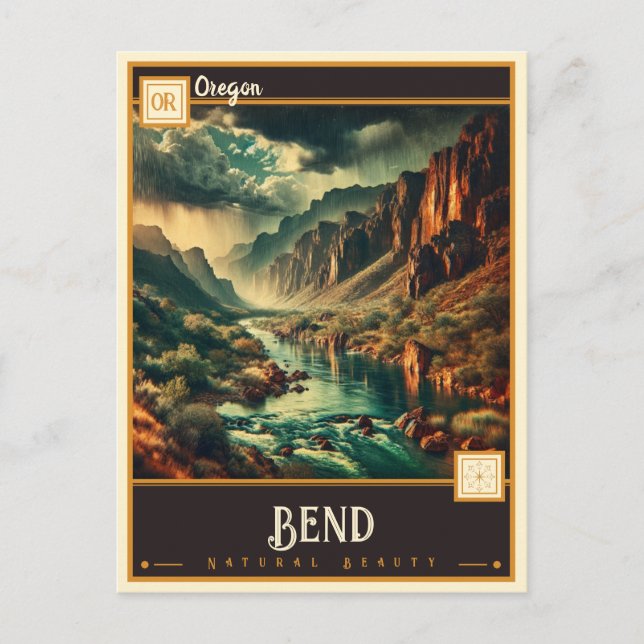 Oregon | VINTAG Postkarte (Vorderseite)