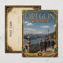 Oregon Vintage Art Deco Golden Age