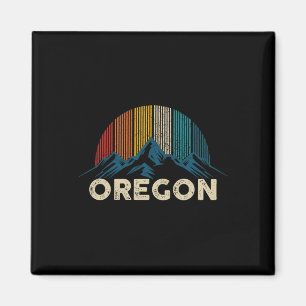 Oregon Vintage Berge Natur Wandern Magnet