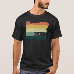 Oregon Vintage Retro Sonnenuntergang Abgenutzte St T-Shirt