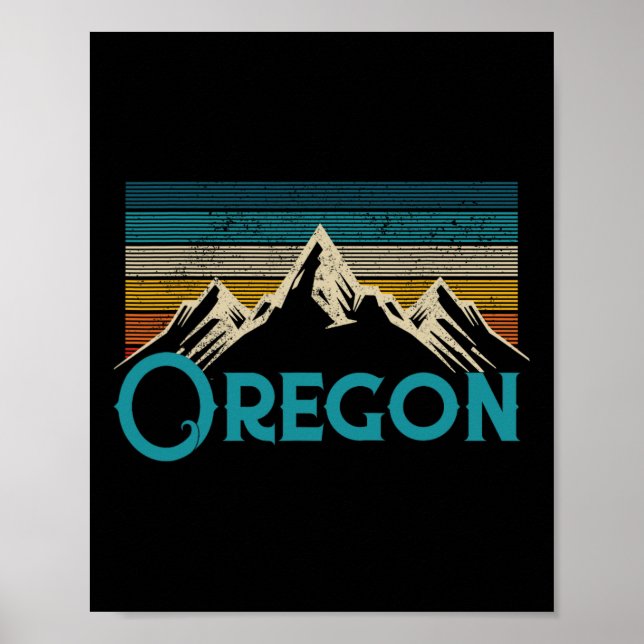 Oregon Vintage-Souvenir  Poster (Vorne)