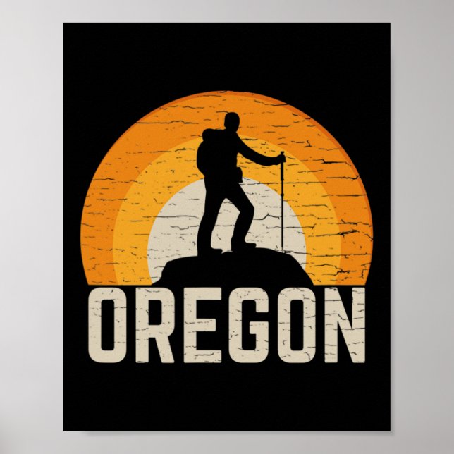 Oregon Wandern Poster (Vorne)