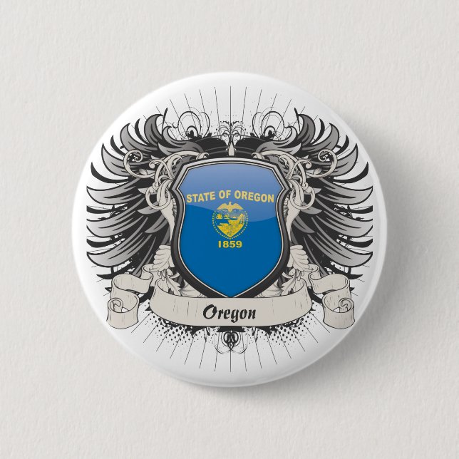 Oregon-Wappen Button (Vorderseite)