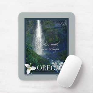 Oregon Waterfall Poster Mousepad
