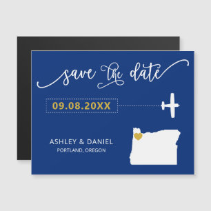 Oregon Wedding Save the Date Card, Karte