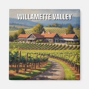 Oregon Willamette Valley Reise Magnet