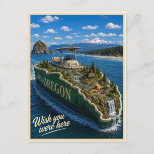 Oregon Wish You Were Here State-Serie Postkarte
