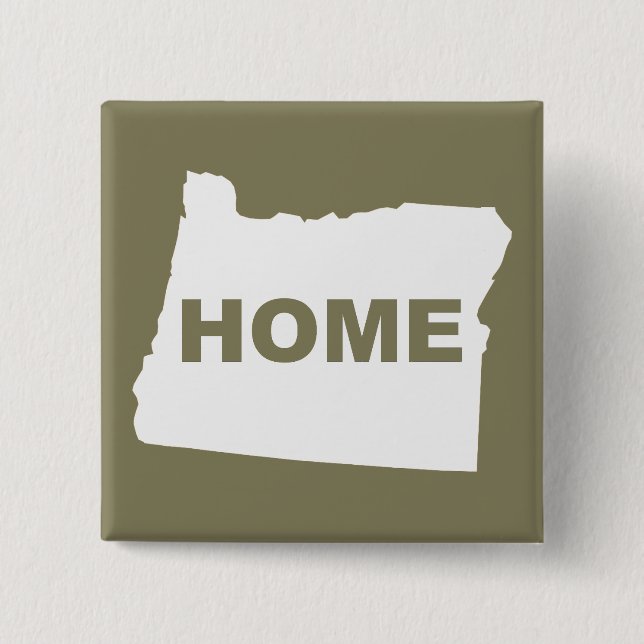 Oregon Zuhause Away From Staat Button Abzeichen Bu (Vorderseite)
