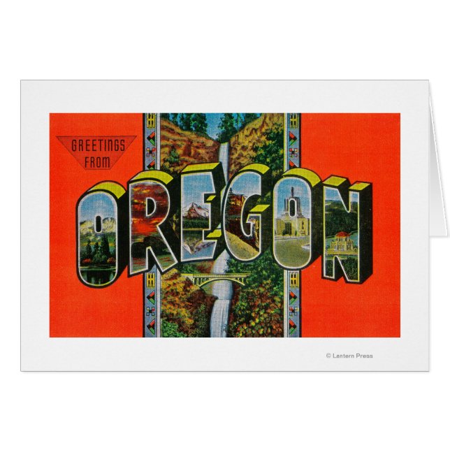 OregonGroße Buchstabenszenen (Vorderseite (Horizontal))
