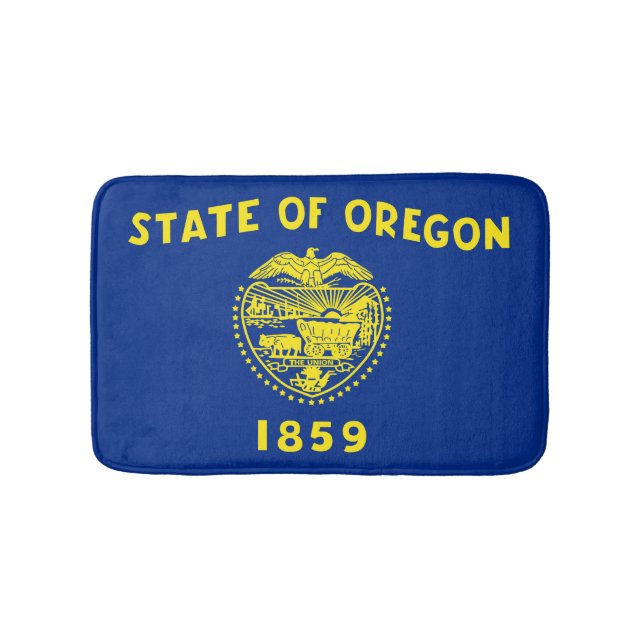 Oregonische Flagge, amerikanische Staatsflagge Badematte (Vorderseite)