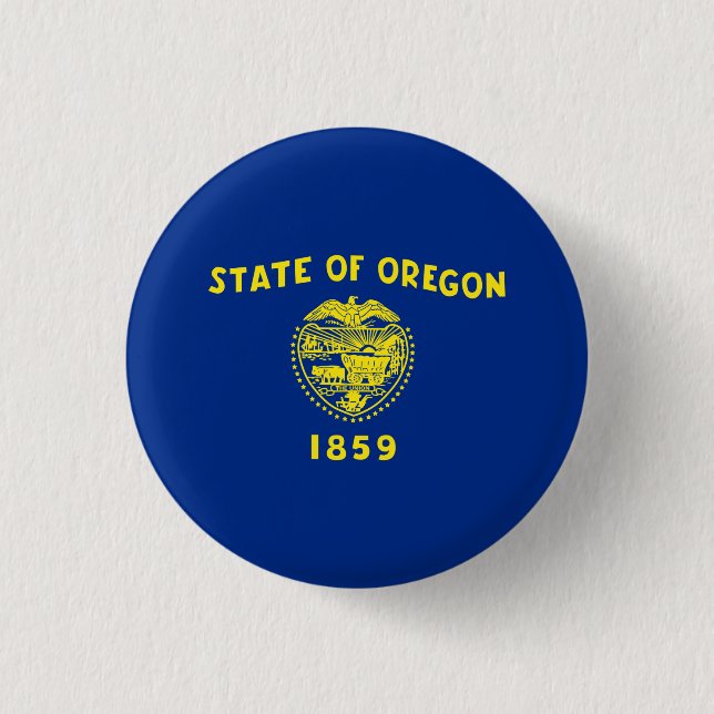 Oregonische Flagge, Flagge von Oregon Button (Vorderseite)
