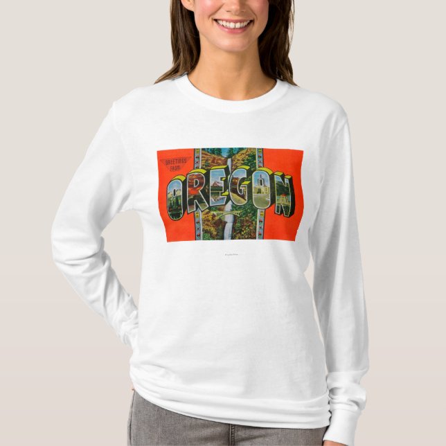 OregonLarge Buchstabe-Szenen T-Shirt (Vorderseite)