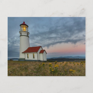 Oregons ältester Leuchtturm im Cape Blanco State Postkarte