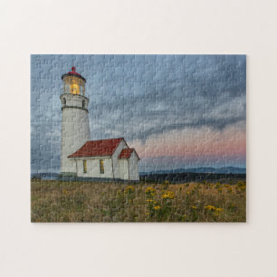 Oregons ältester Leuchtturm im Cape Blanco State Puzzle