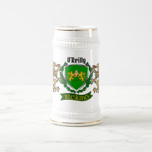 O'Reilly/Reilly Irish Shield Beer Stein Bierglas