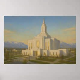 Orem Utah Temple Painting™ LDS Wall Art Poster