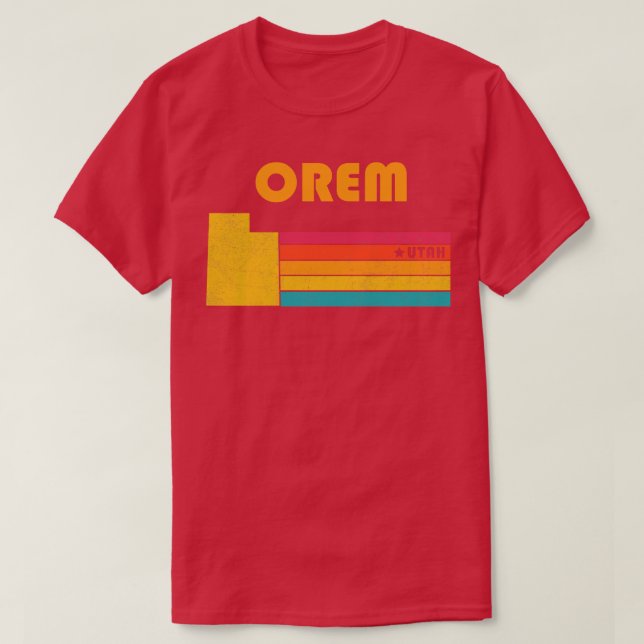 Orem Utah Vintag Distressed Souvenir T-Shirt (Design vorne)
