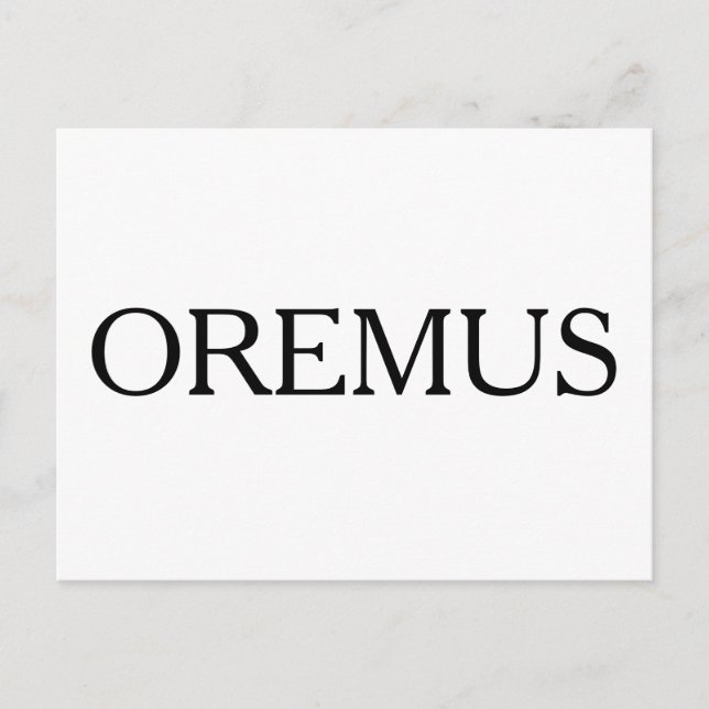 OREMUS Postkarte (Vorderseite)