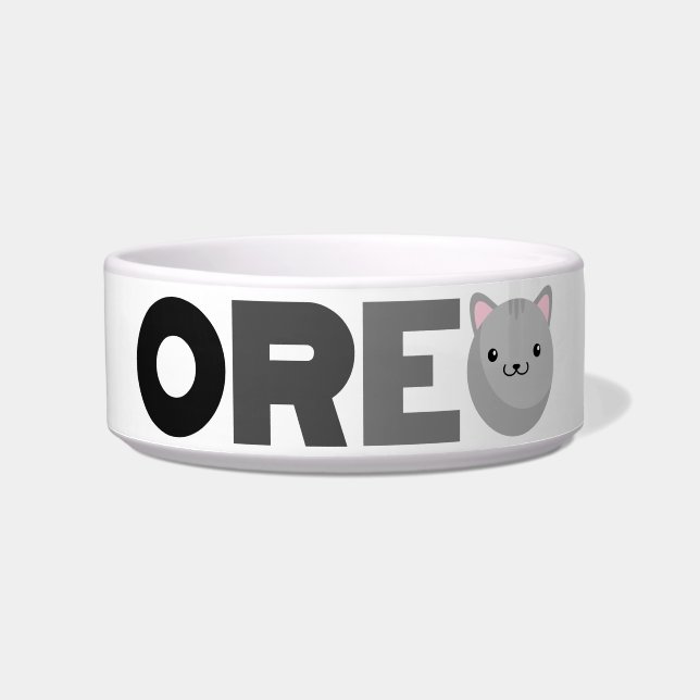 Oreo Gray oder Ginger Cat Bowl Napf (Vorderseite)
