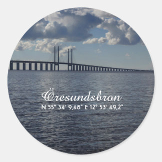 Öresundsbron, Malmö Runder Aufkleber
