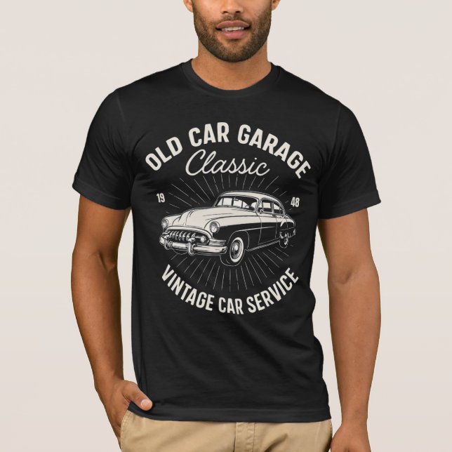 OREXO "Classic Garage '48" T - Shirt Black (Vorderseite)