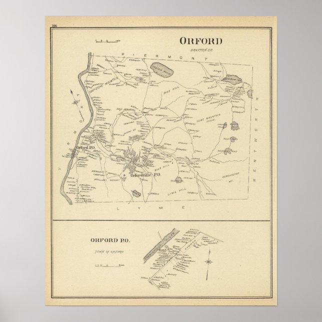 Orford, Grafton Co Poster (Vorne)