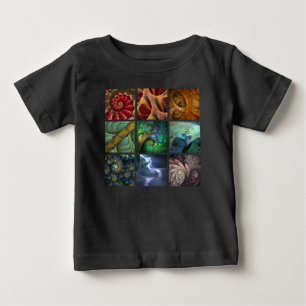"Orgaenica" Fraktal Polyptych Baby-Shirt Baby T-shirt