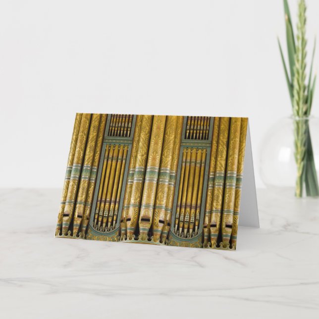 Organ Birmingham Town Hall, UK Grußkarte Karte (Vorderseite)