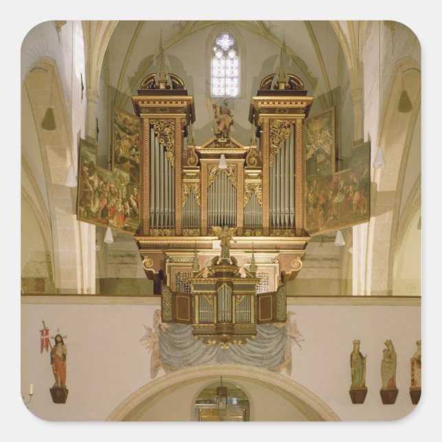 Organ, c.1618 quadratischer aufkleber (Vorderseite)