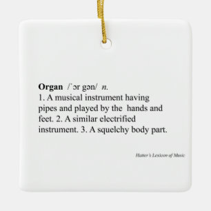 "Organ" Definition Humorer Musiktitel Keramikornament