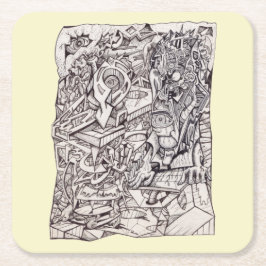 Organ der Besorgnis Paper Untersetzer