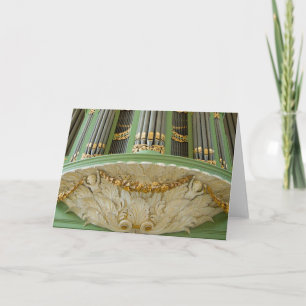 Organ, Deventer, niederländische Grußkarte Karte