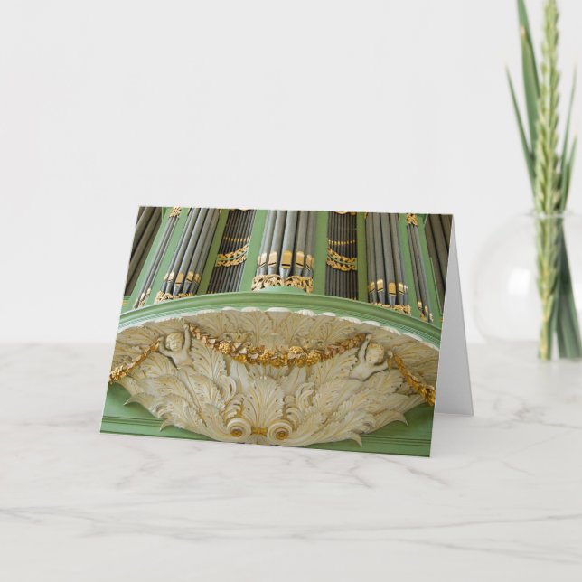 Organ, Deventer, niederländische Grußkarte Karte (Vorderseite)