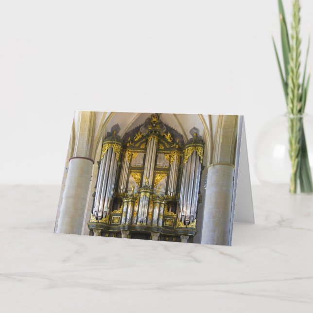 Organ, Groningen, Niederlande Grußkarte Feiertagskarte (Vorderseite)