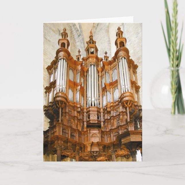 Organ im Südwesten Frankreichs Karte (Vorderseite)