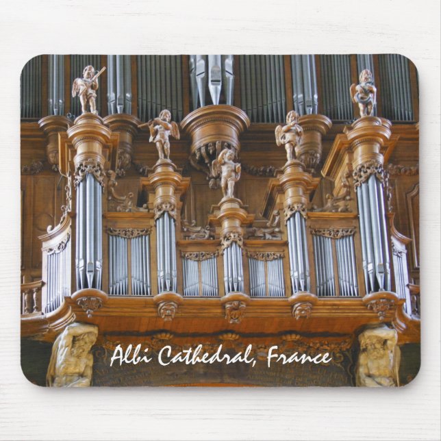 Organ in Albi-Kathedrale, Frankreich Mousepad (Vorne)