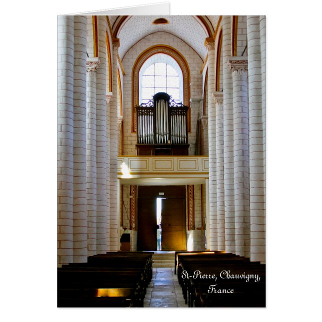 Organ in Chauvigny, Frankreich (Vorne)