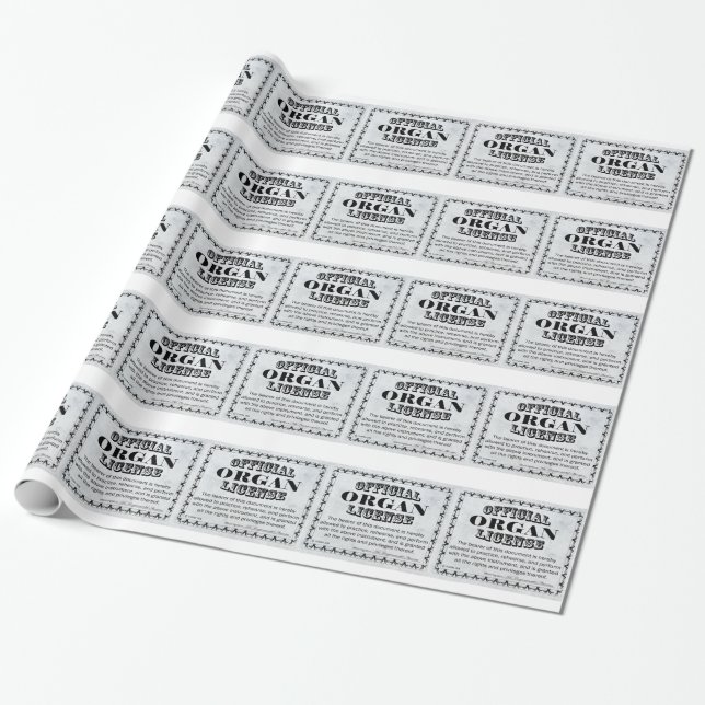 Organ-Lizenz Geschenkpapier (Ungerollt)
