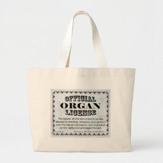 Organ-Lizenz Jumbo Stoffbeutel