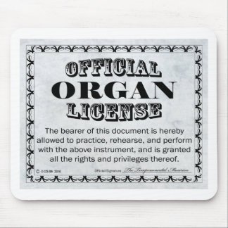Organ-Lizenz Mousepad