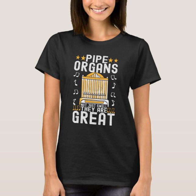 Organ Player Church Musician Organist T-Shirt (Vorderseite)