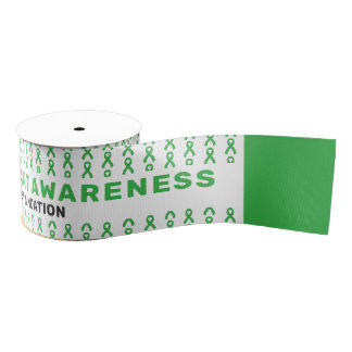 Organ Transplant Awareness Pattern Ribbon Ripsband