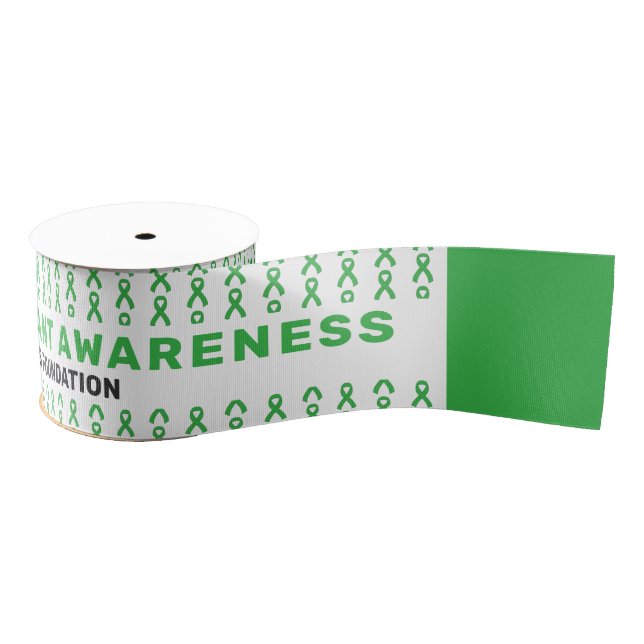 Organ Transplant Awareness Pattern Ribbon Ripsband (Spule)